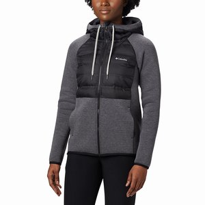 Columbia Northern Comfort™ Hybrid Hoodie Dam Svarta (KDZFQ9812)